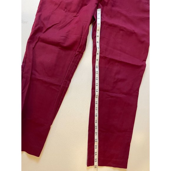 Adrianna Papell Womens Dress Pants Cropped Mid Rise Hot Pink Size 12 - Picture 5 of 8
